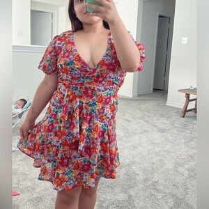 Floral mini dress